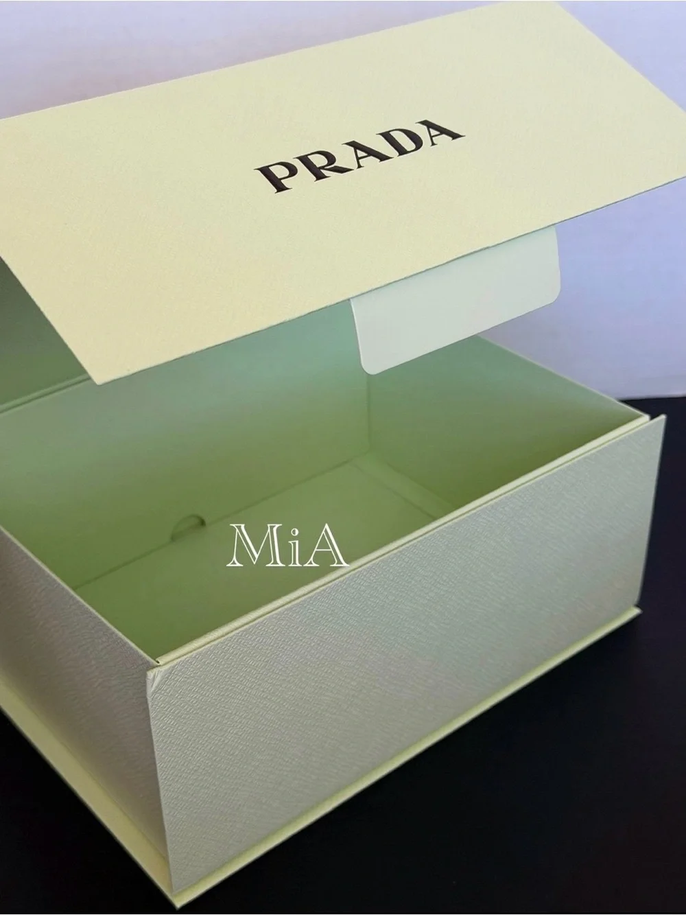 4 x PRADA Gift Boxes 9.5” x 7” x 4” (2 Black + 2 Green)